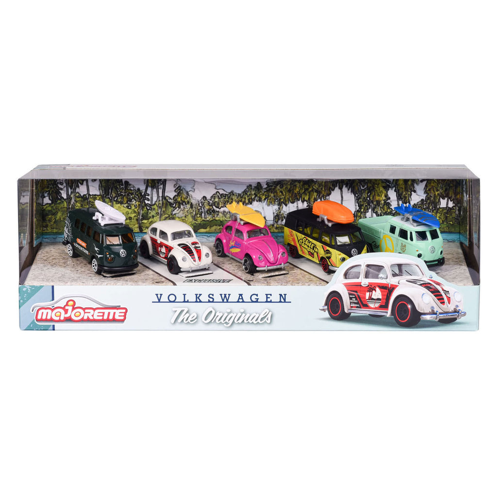 Majorette volkswagen the originals speelauto's, 5st.