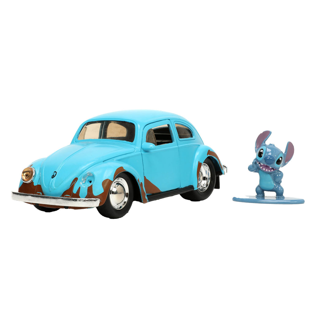 Stitch met volkswagen beetle die cast 1:32