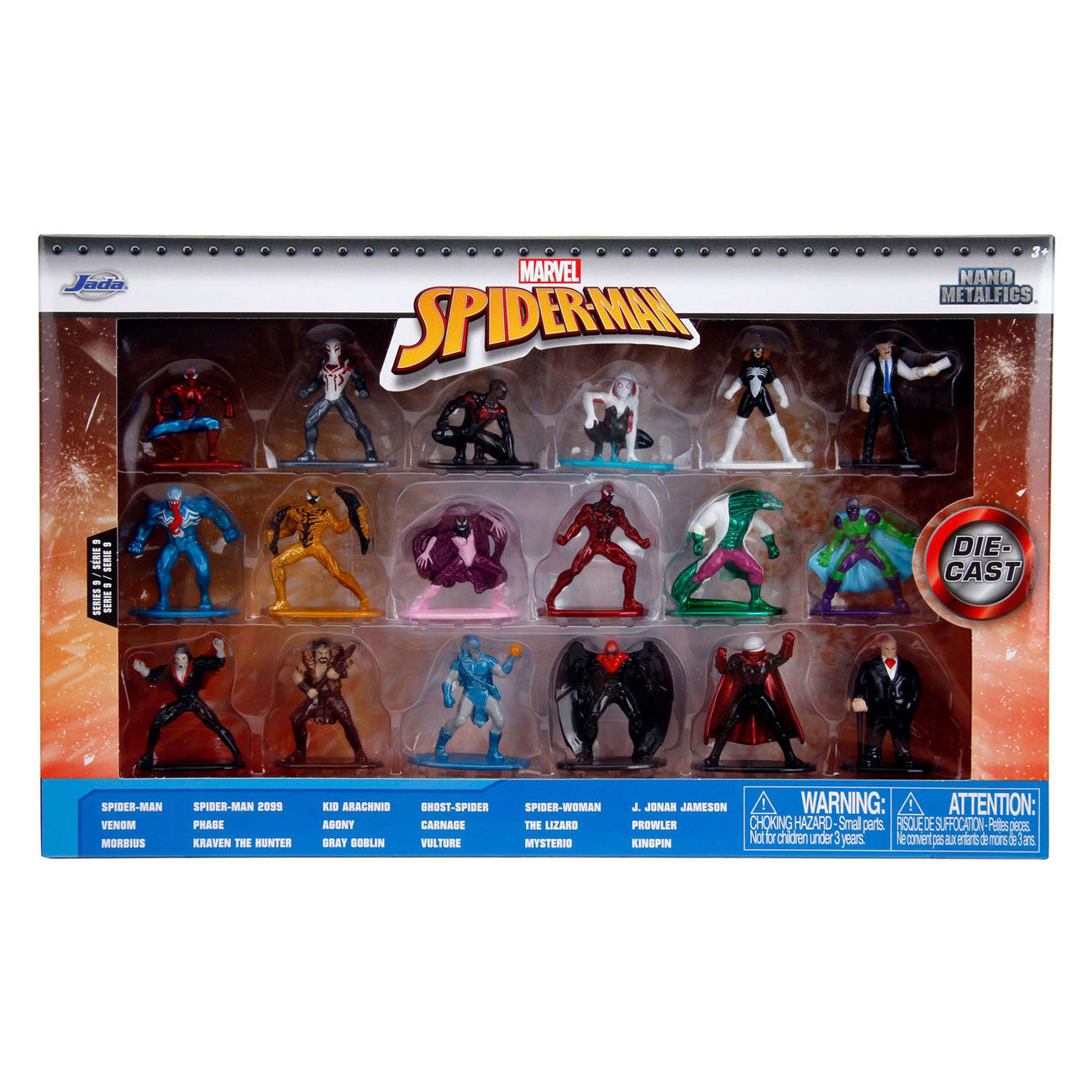 Jada toys jada die-cast marvel multi pack nano actiefiguren wave 9, 18st.