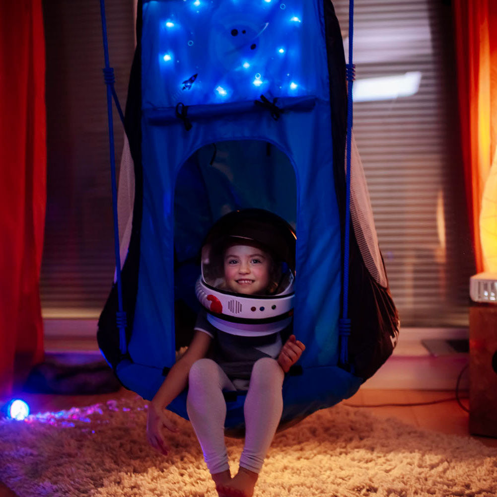 hudora nestschommel cosmos met tent led