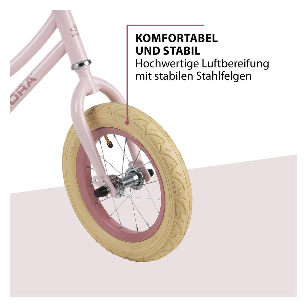 hudora loopfiets vintage roze