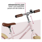 hudora loopfiets vintage roze