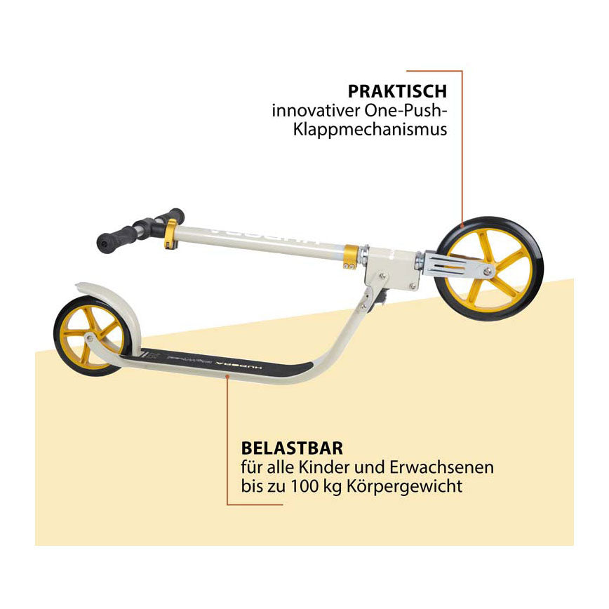 Hudora big wheel step 215 scooter - sand