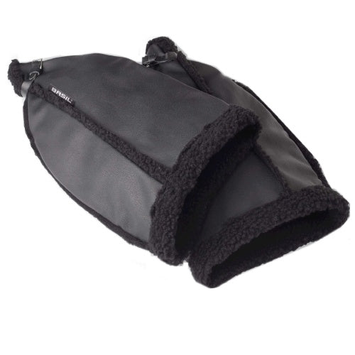Basil Stuur acc. handwarmers moffen zwart soft per stel