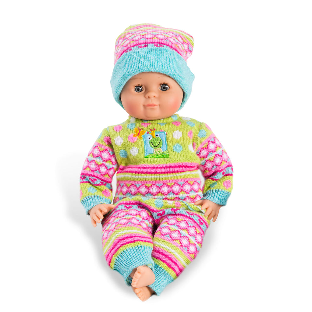 Heless poppen kruippakje gebreid, 28-35 cm