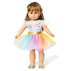 heless poppenjurk eenhoorn, 35-45 cm
