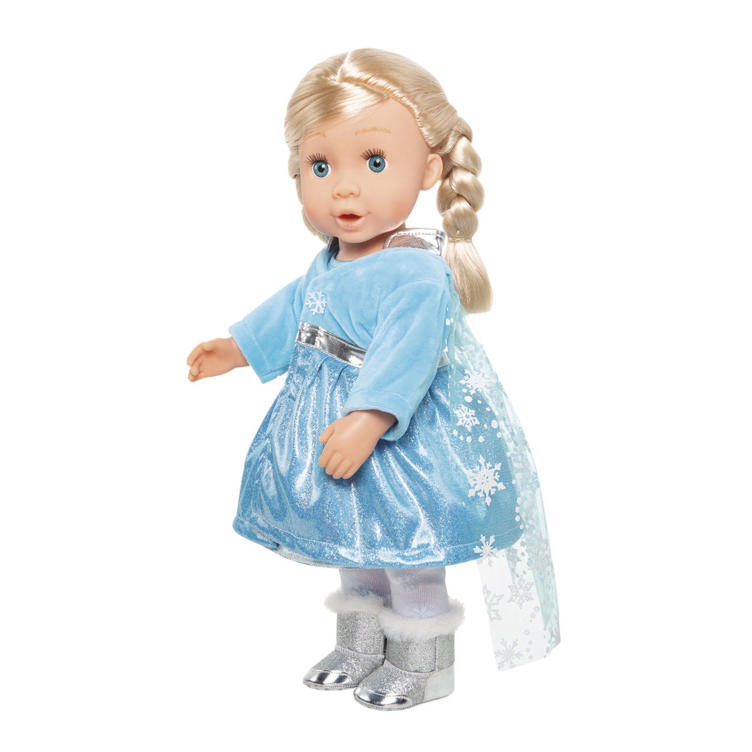 Heless poppenjurk ijsprinses met cape, 35-45 cm