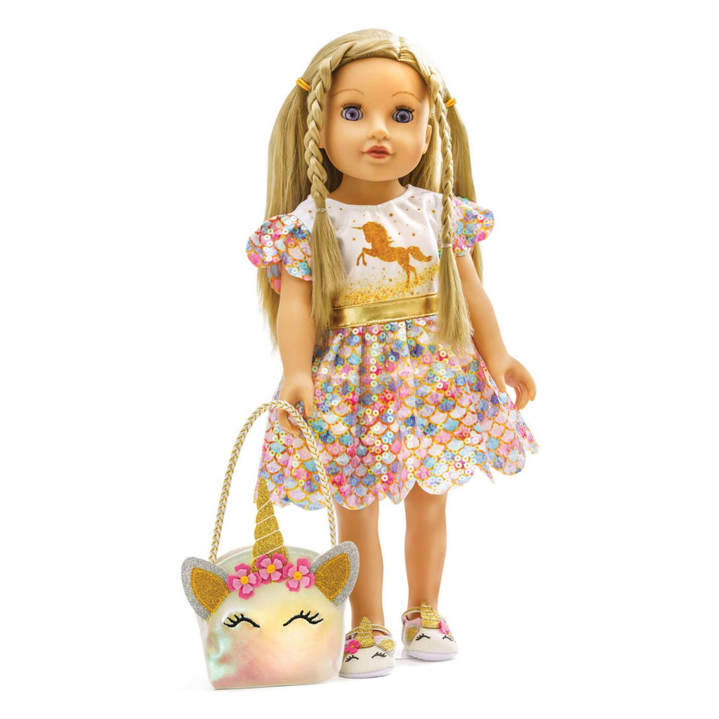 Heless poppenjurk unicorn goldy, 28-35 cm