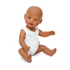 Heless poppenonderbroek en -hemd wit, 35-45 cm
