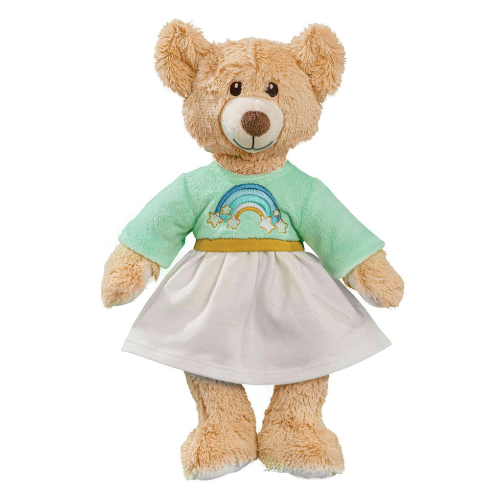 Heless knuffel pluche teddy rainbow , 42cm