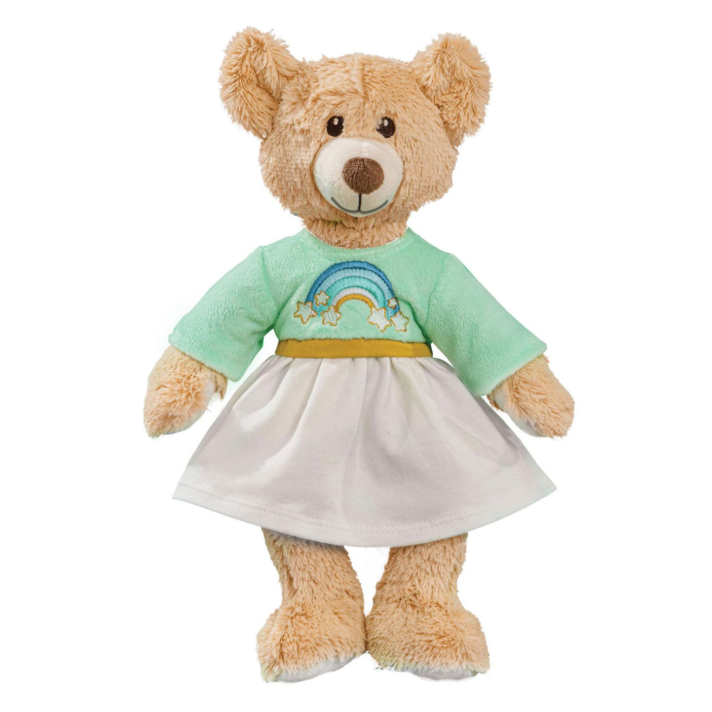Heless knuffel pluche teddy rainbow , 42cm