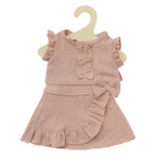 heless poppen wikkelrok roze met ruches, 35-45 cm