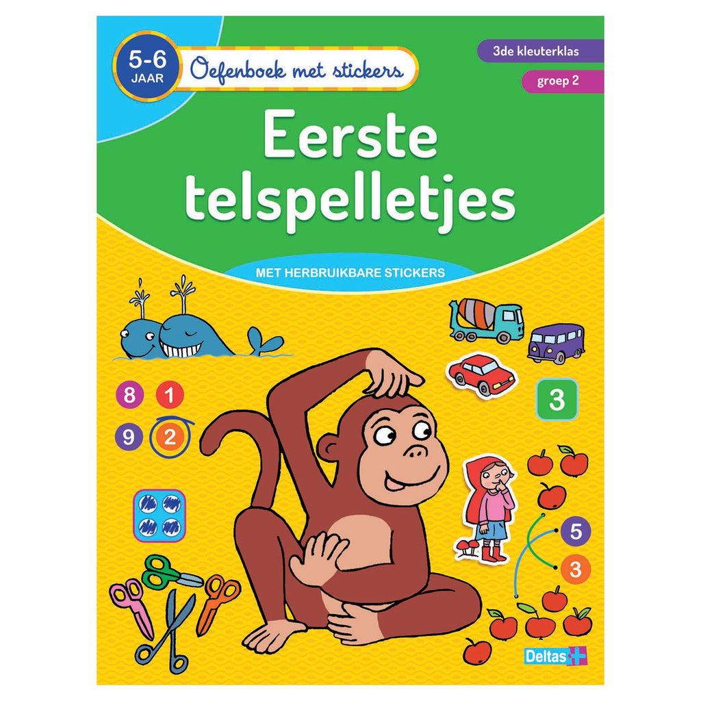 Deltas oefenboek met stickers-eerste telspel