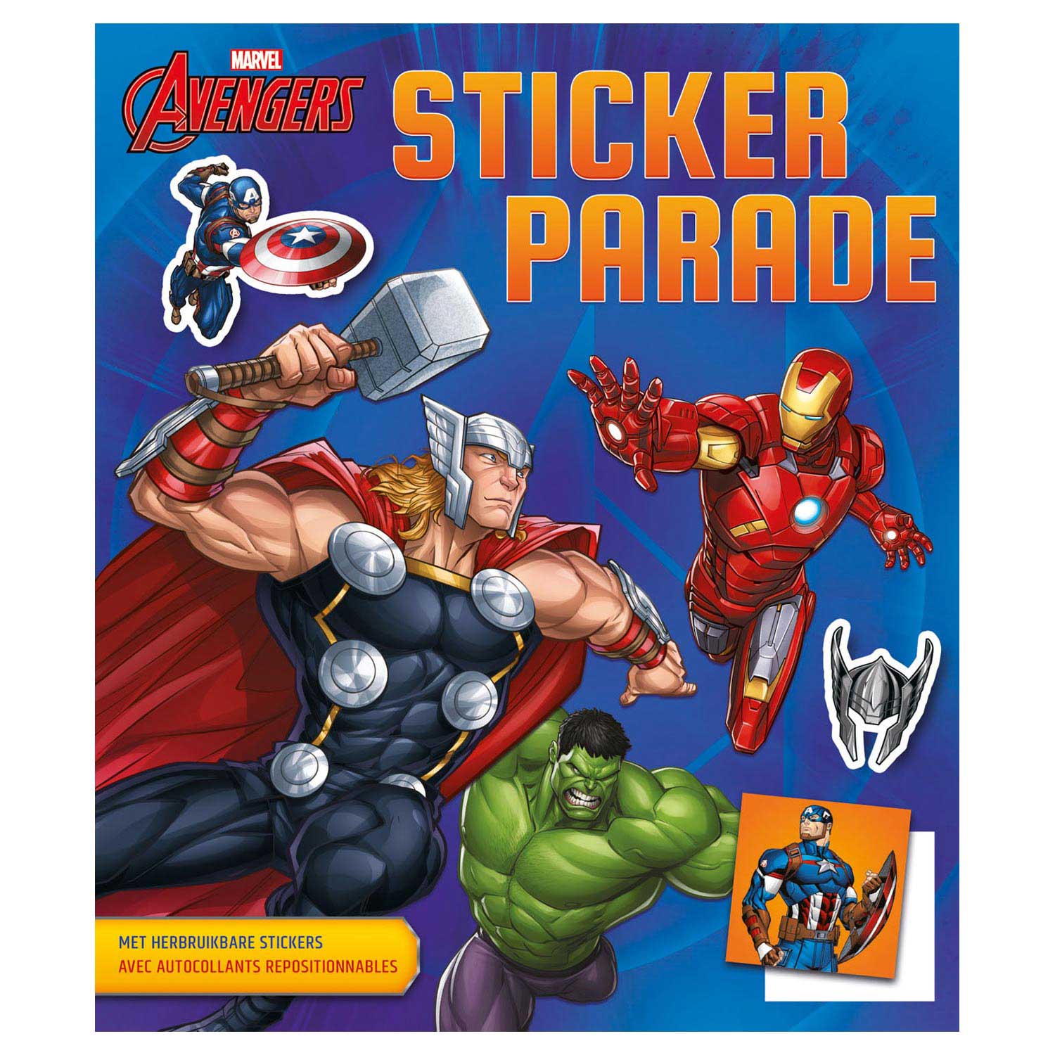 Marvel avengers sticker parade