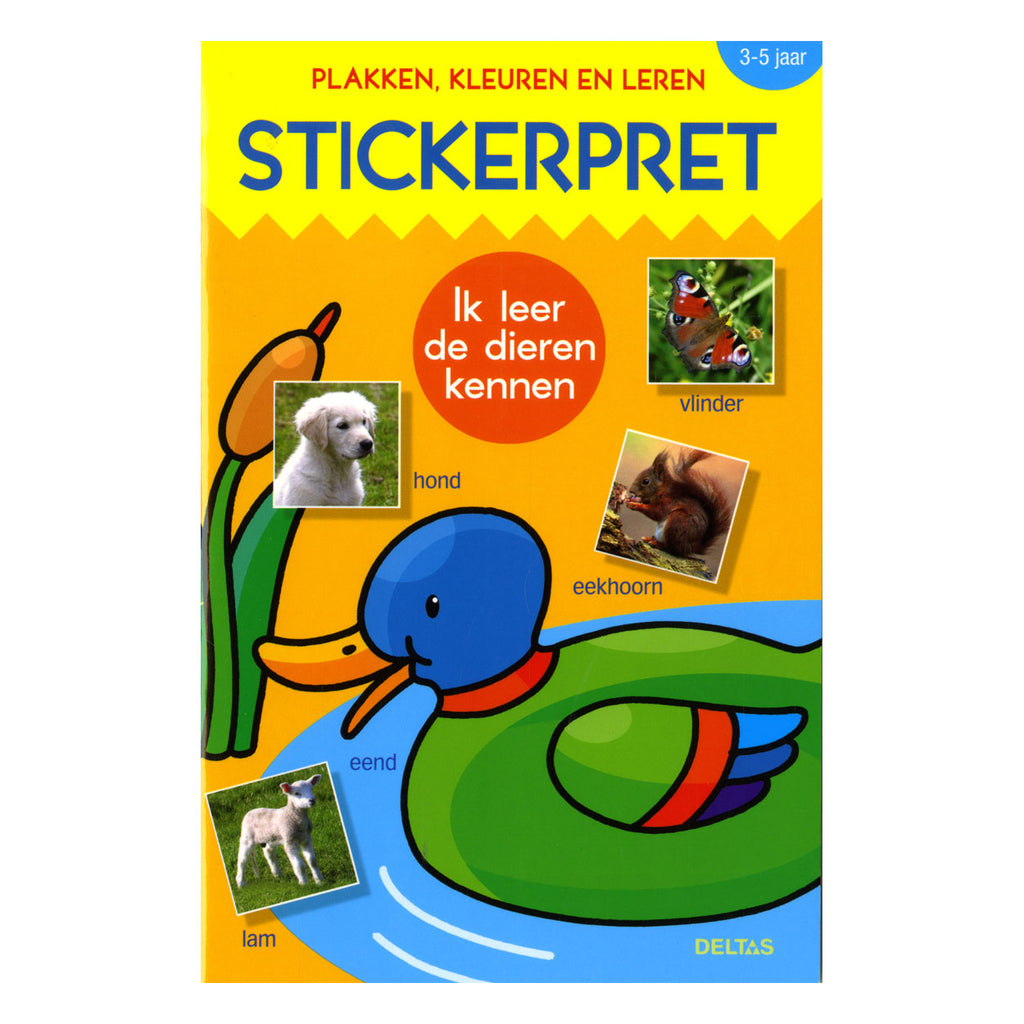 Deltas stickerpret - ik leer de dieren kennen