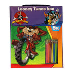 Boek specials nederland bv looney tunes kleurboekenbox met kleurpotloden