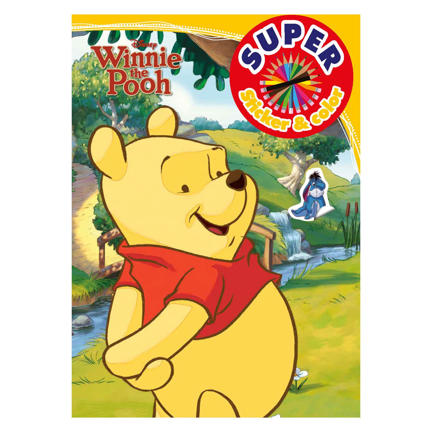 Boek specials nederland bv winnie de poeh super sticker color kleurboek