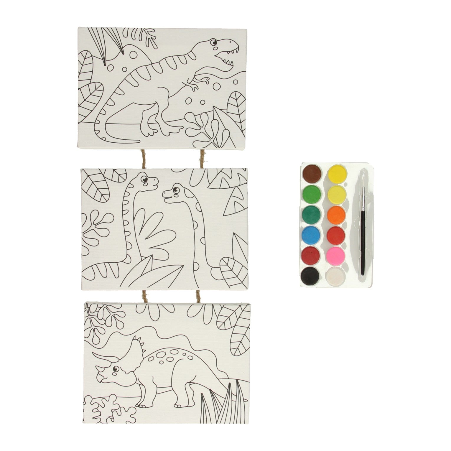 Wins holland canvas schilderijen aan touw - dino, 3st