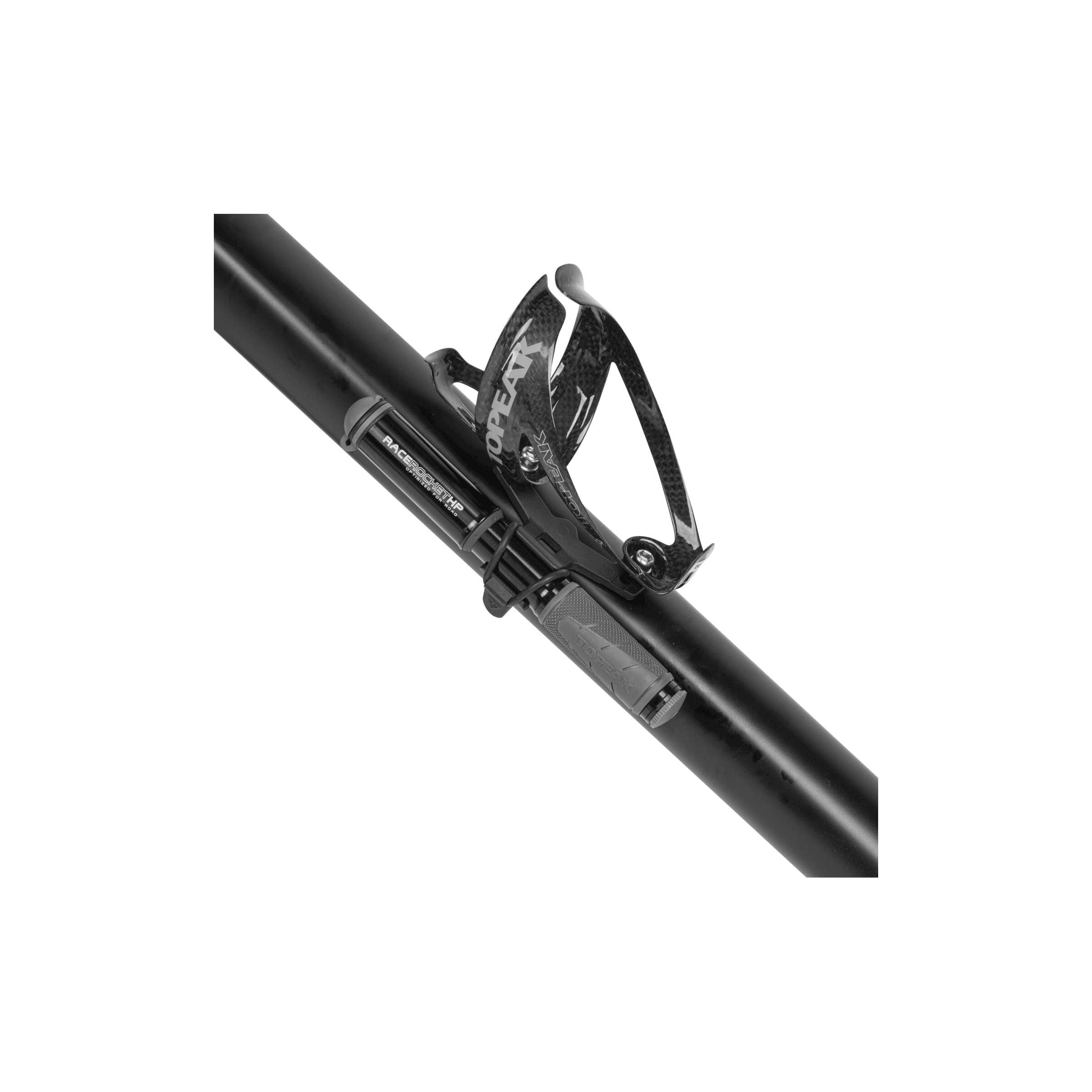 Topeak minipomp race rocket hp all black zwart