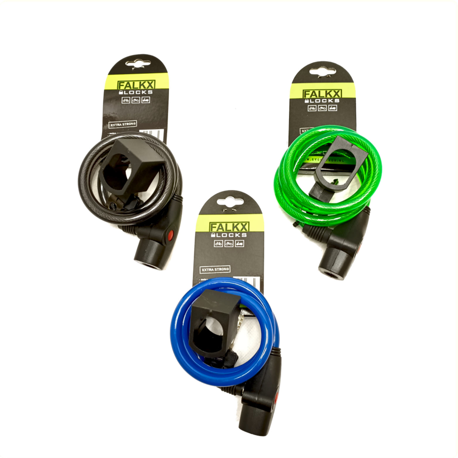 Falkx spiral kabelslot 1000x10mm assorti