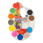 Grafix waterverfpalet 12 kleuren