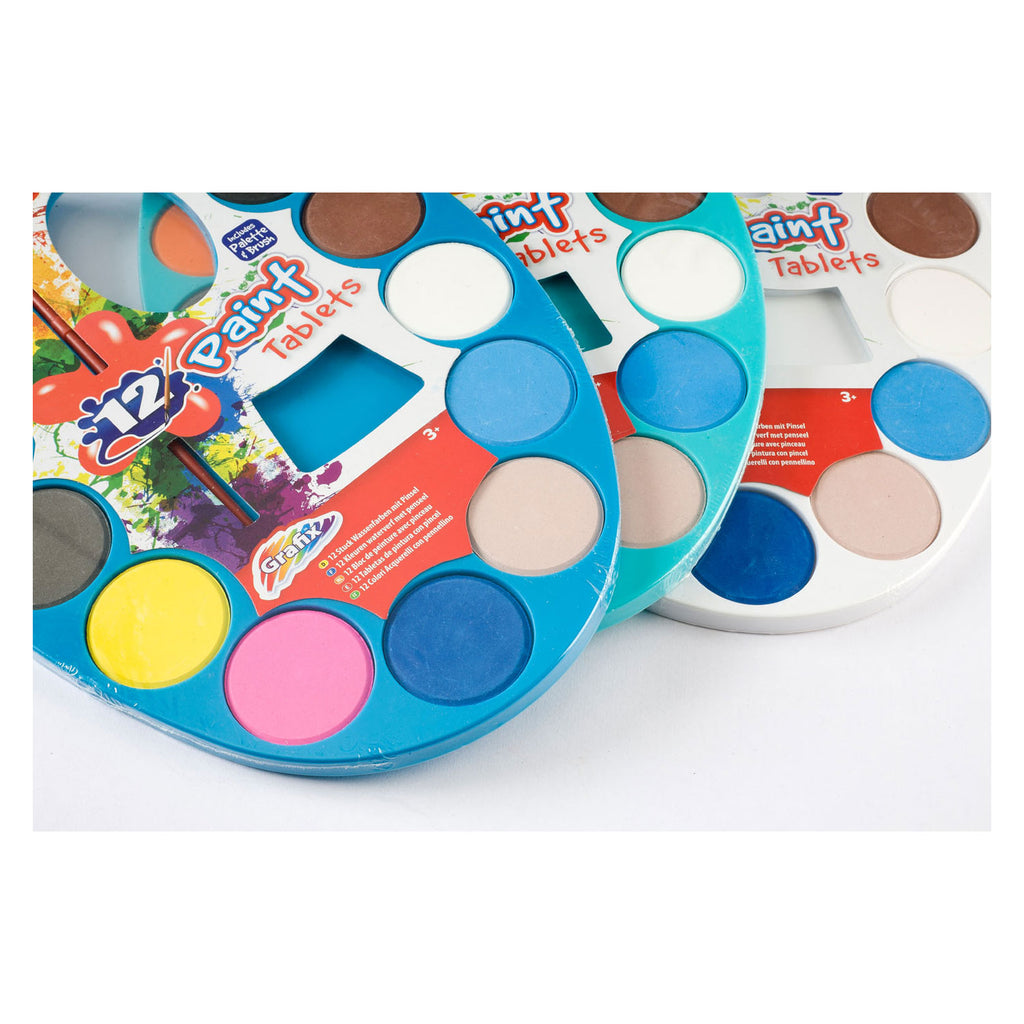 Grafix waterverfpalet 12 kleuren