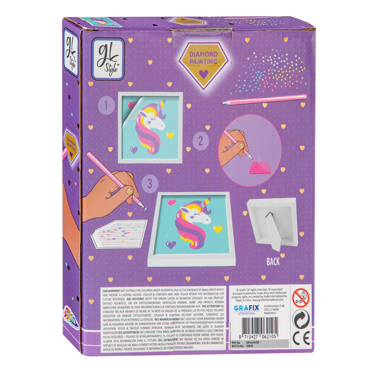 Grafix diamond painting inclusief frame