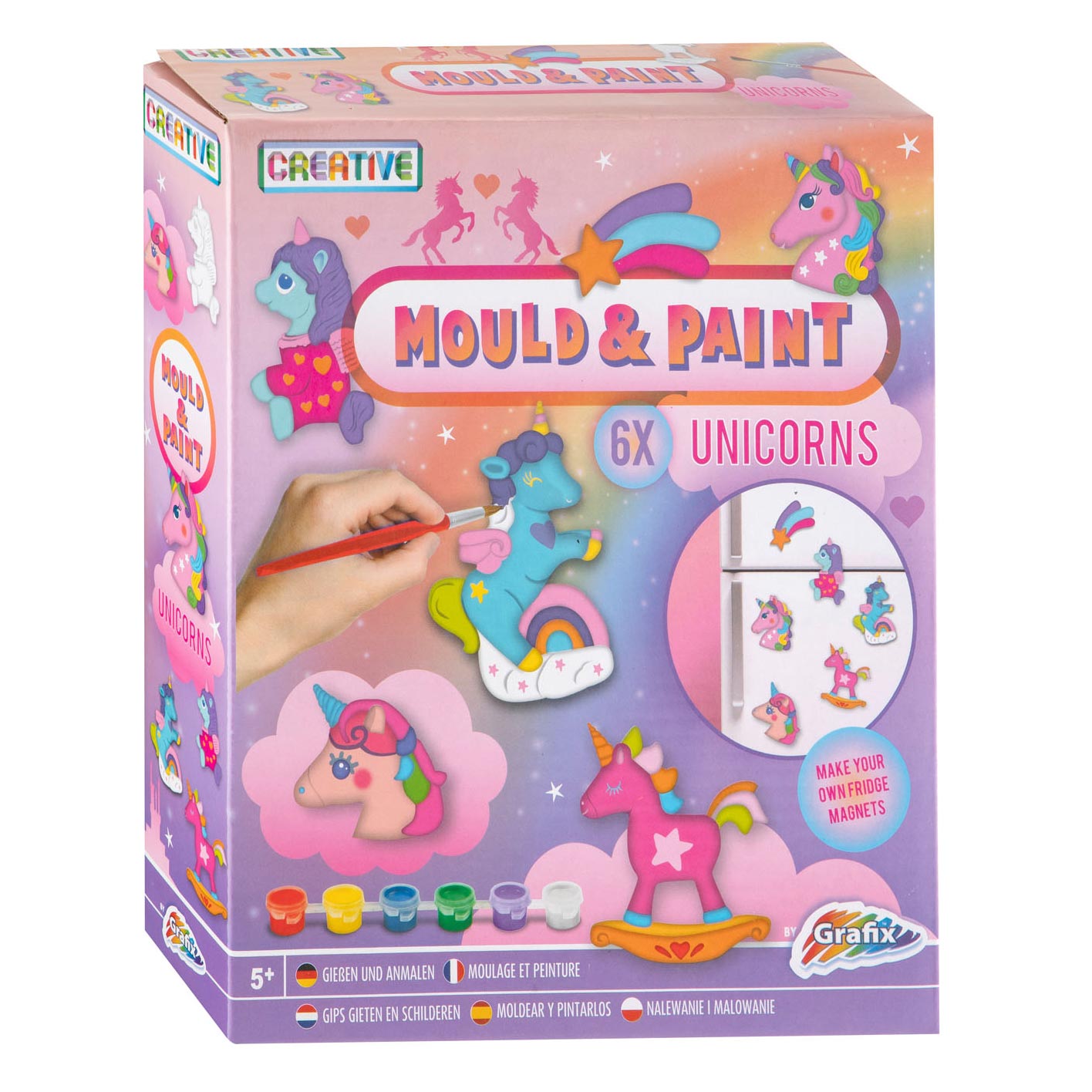 Grafix giet en schilder unicorn cute pet