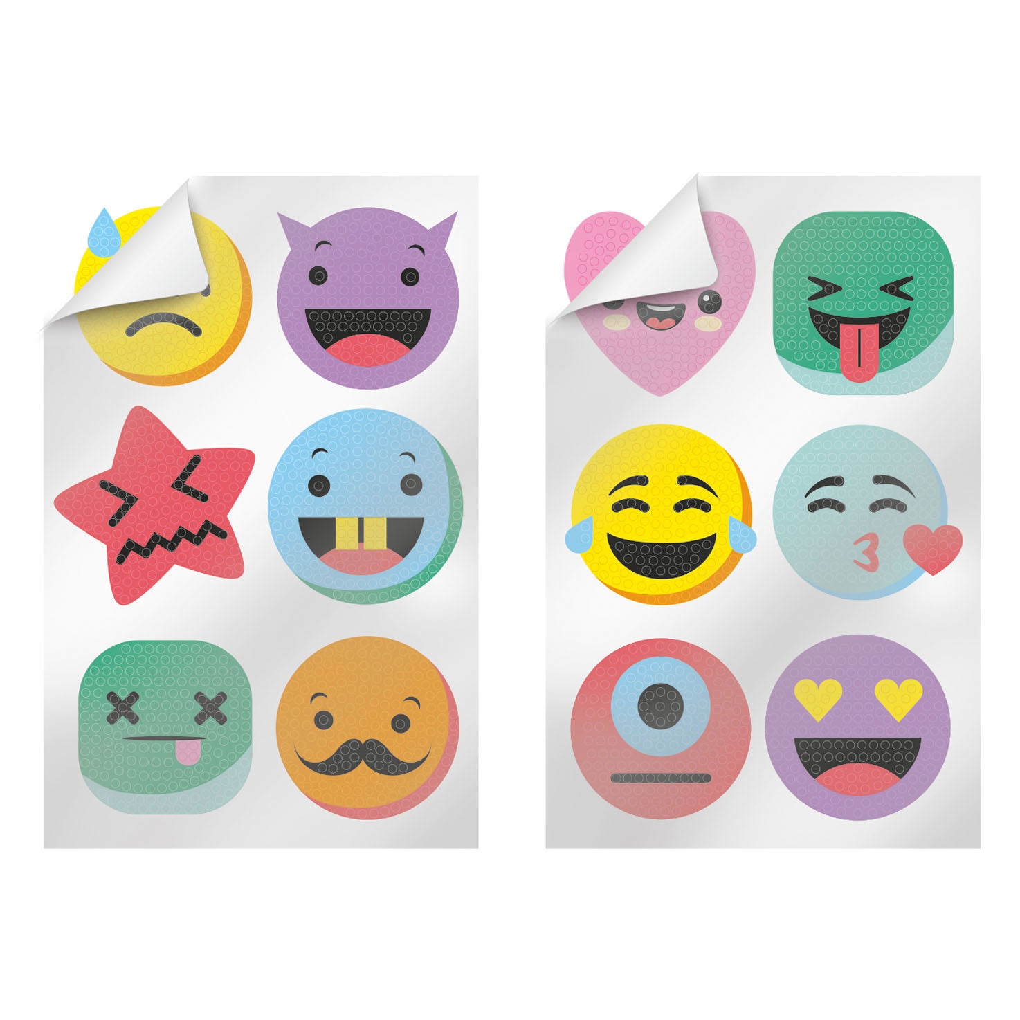 Diamond painting stickerset 12 stuks 3 assorti | 3 stuks
