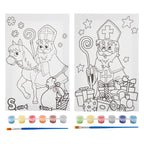 Grafix sint canvas schilderen op nummer