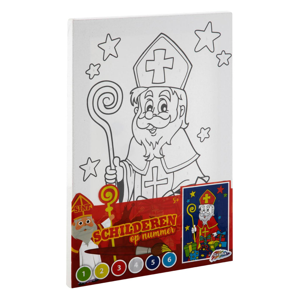 Grafix sint canvas schilderen op nummer