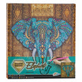 Grafix diamond painting op canvas olifant