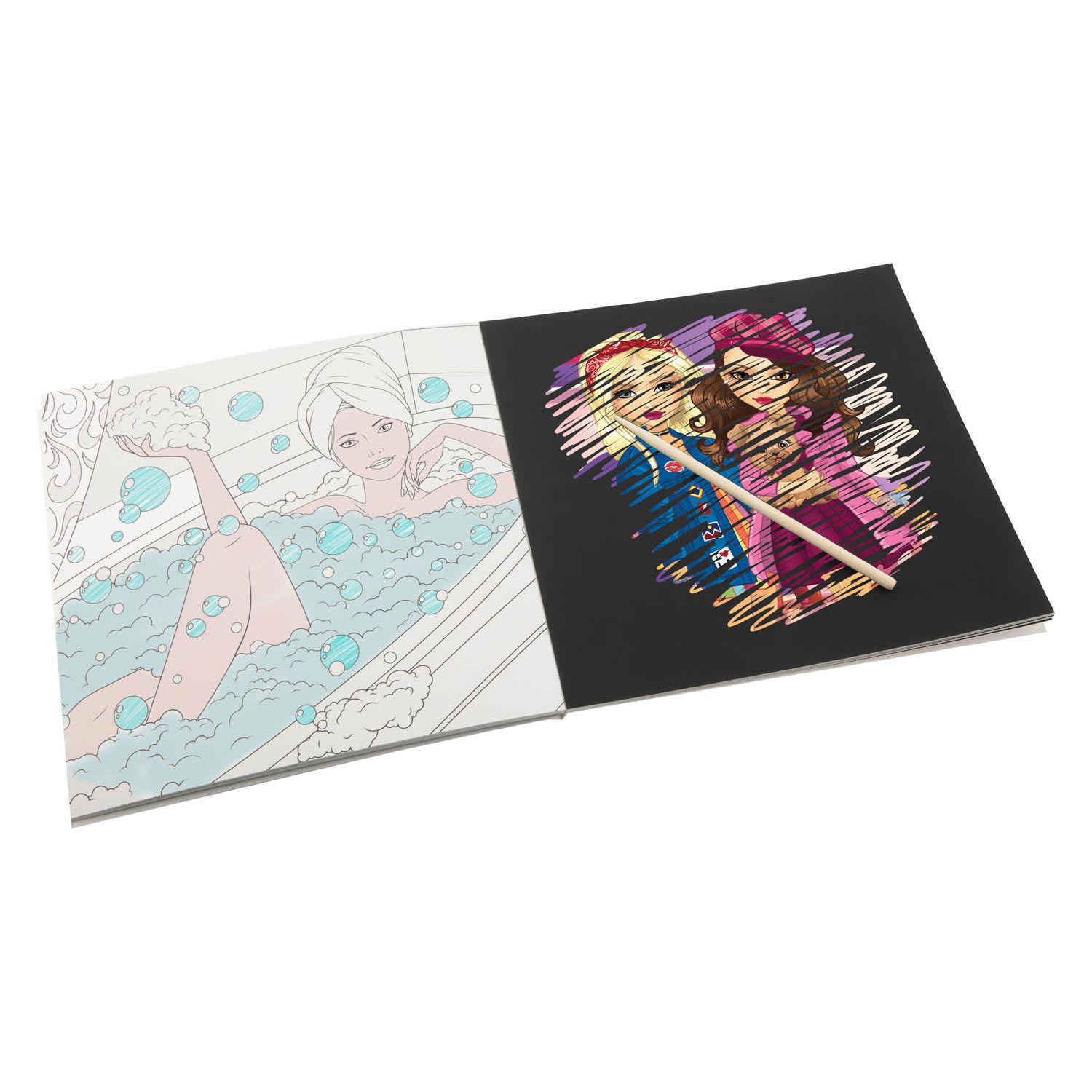 Grafix besties scratch- kleurboek