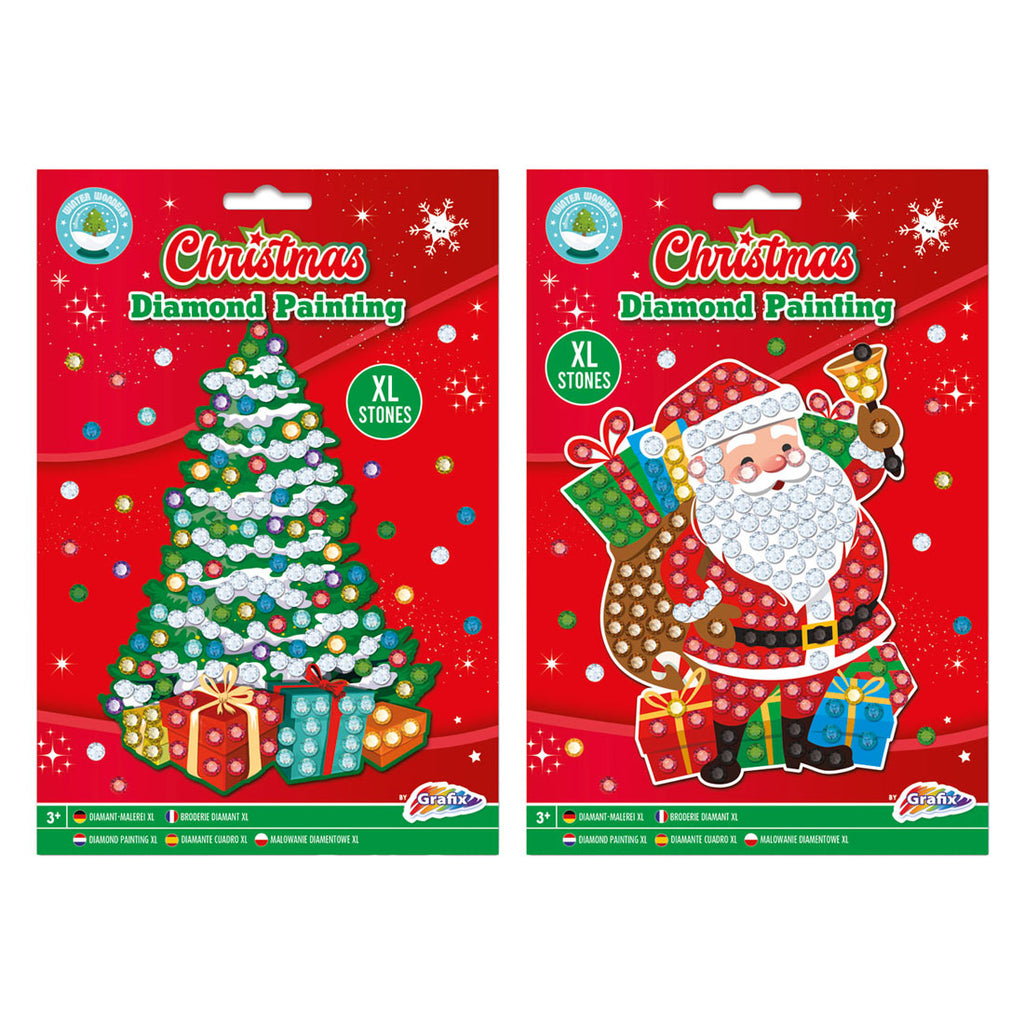 Grafix diamond painting kerst a5
