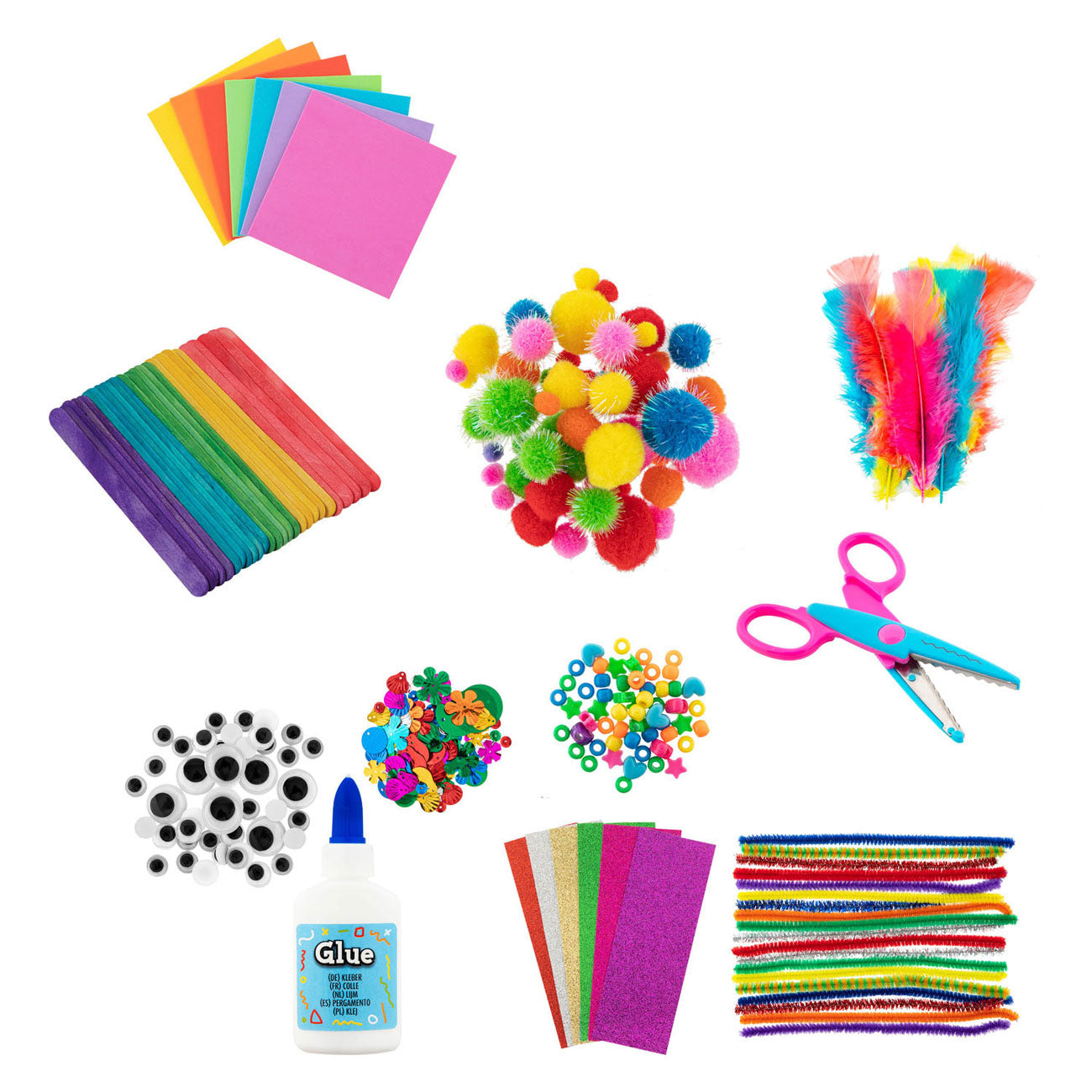Creative craft group knutselbox regenboog