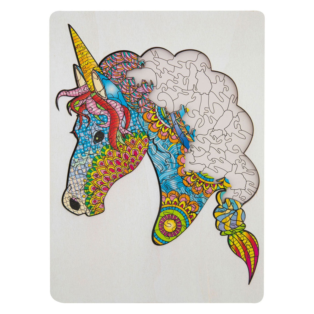 Creative craft group moxy houten puzzel eenhoorn 137 stukjes