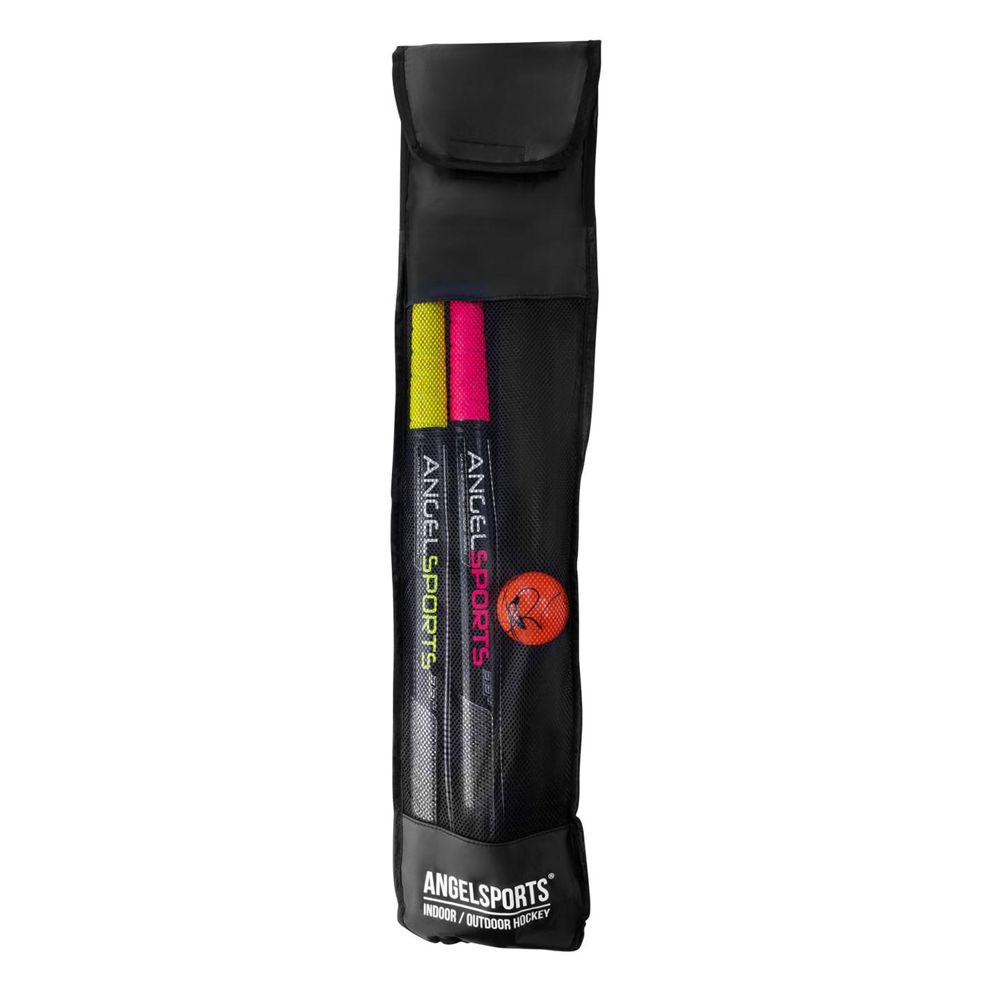 Angel sports hockeyset roze en geel 33''