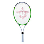 Tennisracket met hoes en 2 ballen - groen