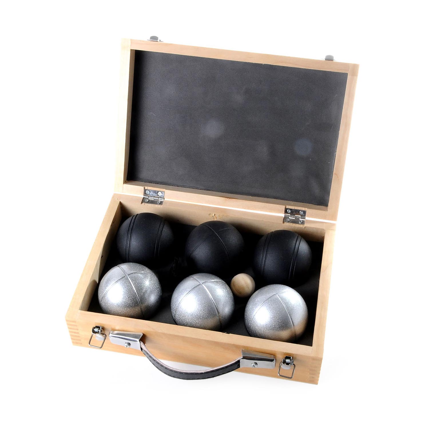 Engelhart jeu de boules in luxe koffer, 6 ballen