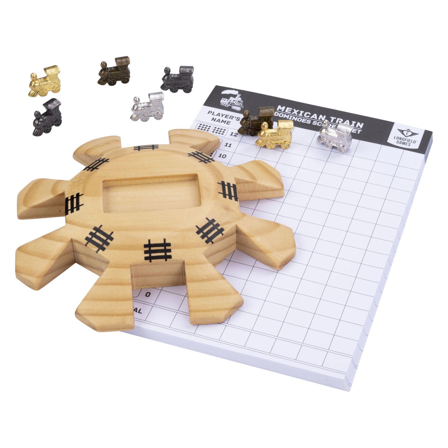 Engelhart domino mexican train accesoires set
