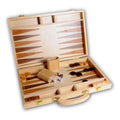 Engelhart backgammon 15 hout ingelegd