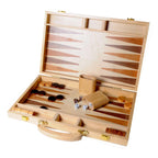 Engelhart backgammon 15 hout ingelegd