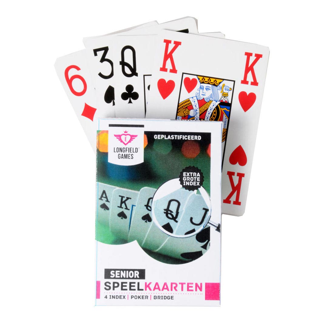 Longfield speelkaarten senior extra groot