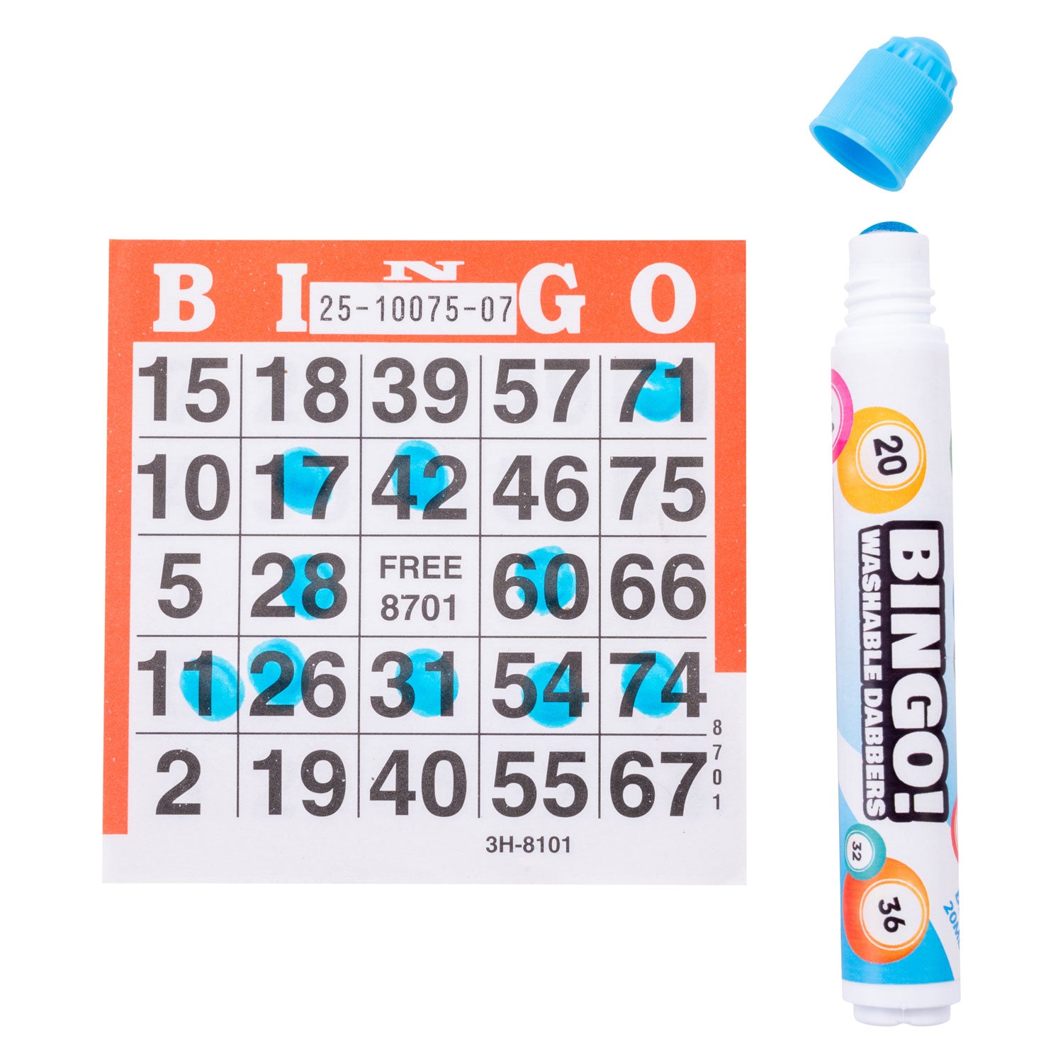 Longfield engelhart bingo stiften 3 stuks rood geel blauw