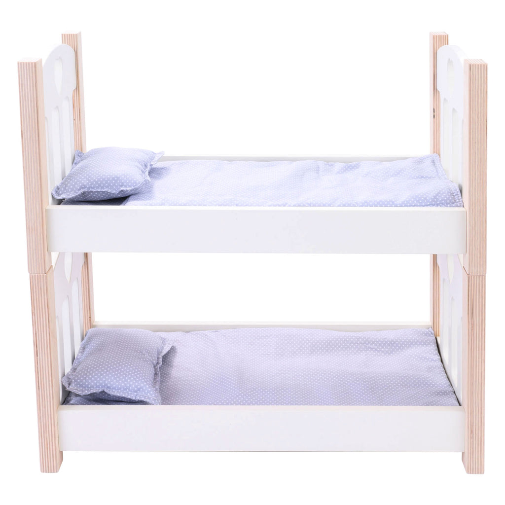 Longfield poppen stapelbed grijs wit