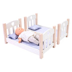 Longfield poppen stapelbed grijs wit