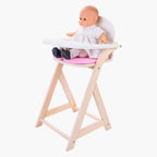 Poppenstoel roze wit