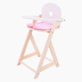 Poppenstoel roze wit