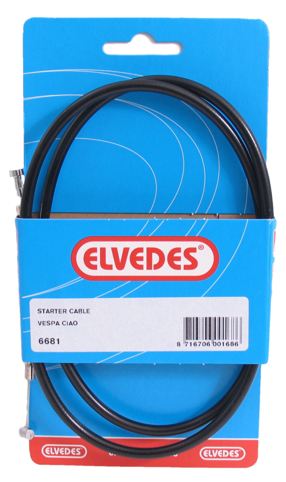 Elvedes koppelingskabel compleet | vespa ciao (6681)