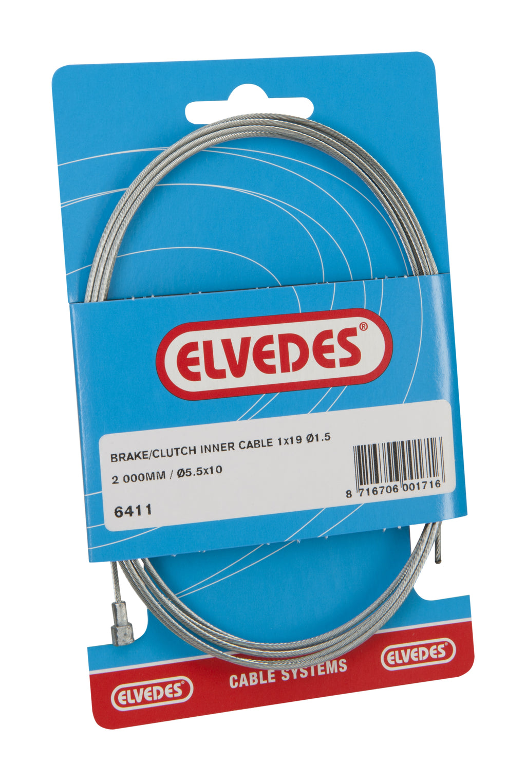 Elvedes rem koppeling binnenkabel peer 2m 6411